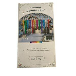 LED Light Show Color Motion 24 Set Multi Colored Icicle Lights